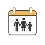 calendrier avec famille